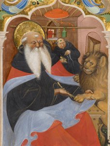 Der heilige Hieronymus zieht einem Löwen einen Dorn aus der Pfote